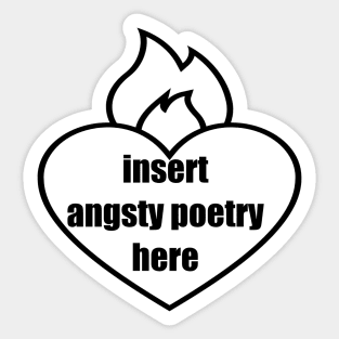 Angsty Poetry Sticker